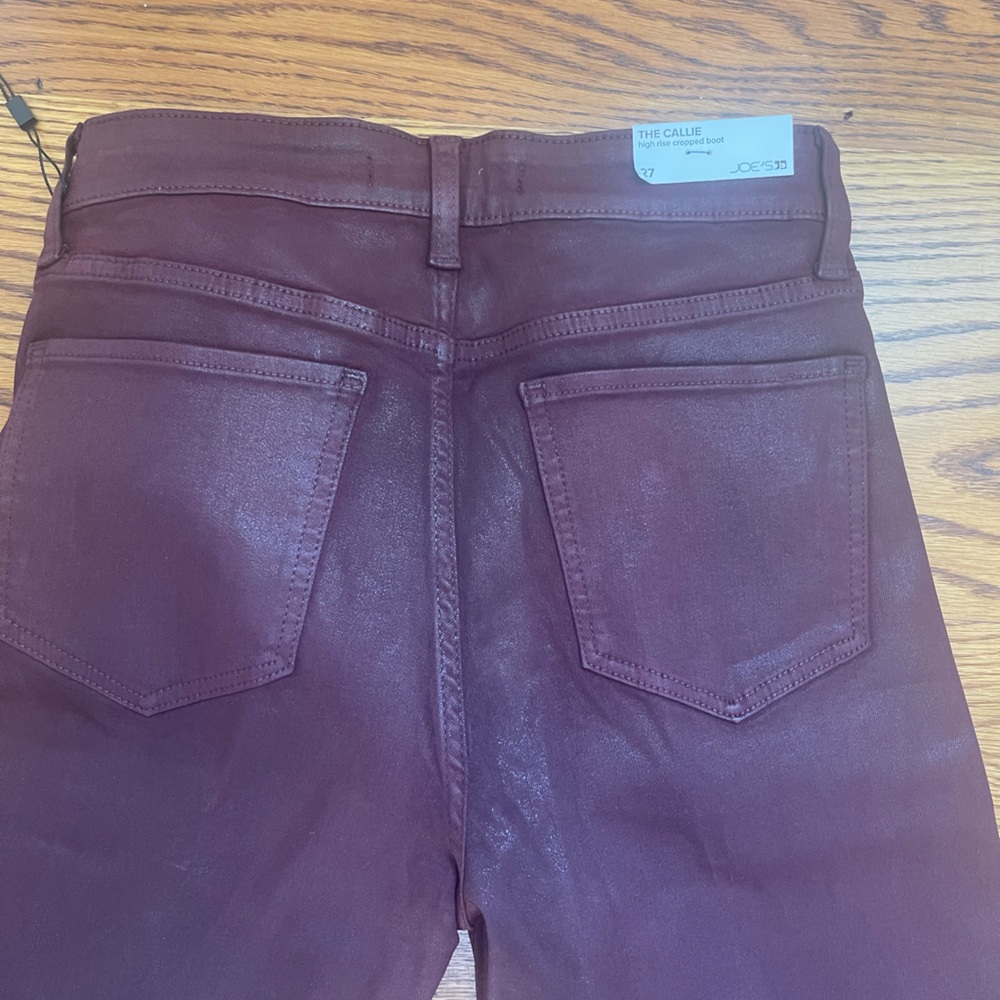 Joes Callie cropped burgundy
